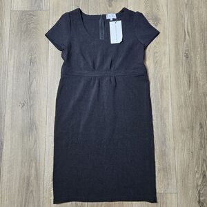 Madeleine Maternity Size Small Black Midi Dress NWT No Belt